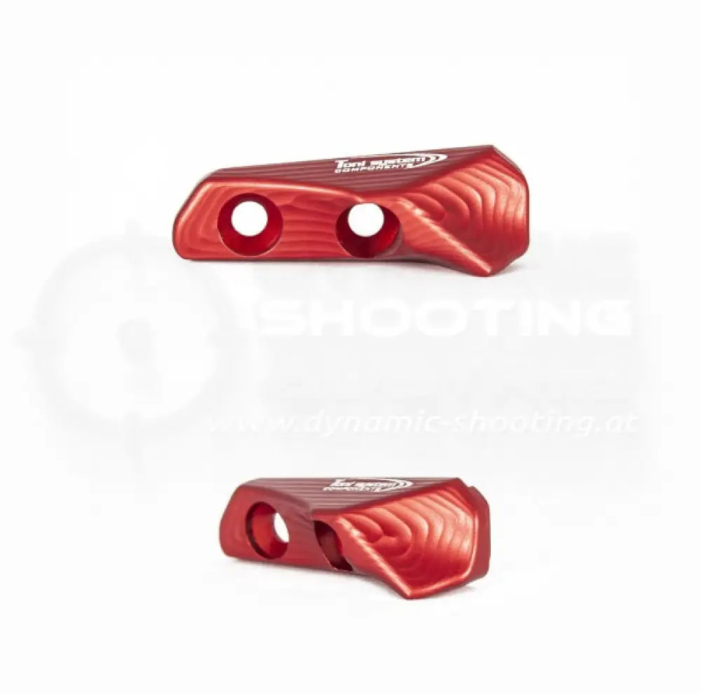 3D Thumb Rest Daumenauflage aus Aluminium von Toni System für CZ 75 Tactical Sport Orange, TS2 sowie Czechmate Pistolen in Rot