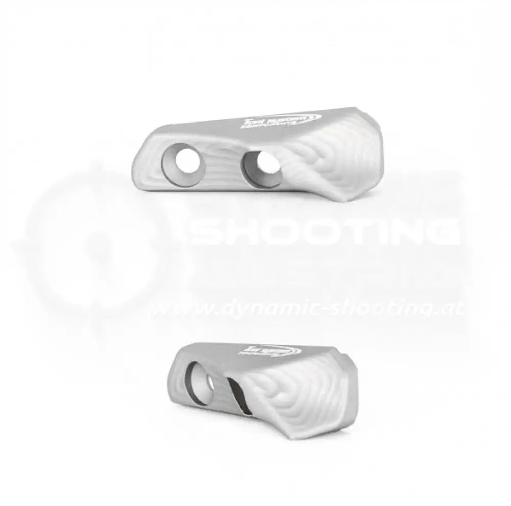 3D Thumb Rest Daumenauflage aus Aluminium von Toni System für CZ 75 Tactical Sport Orange, TS2 sowie Czechmate Pistolen in Silber