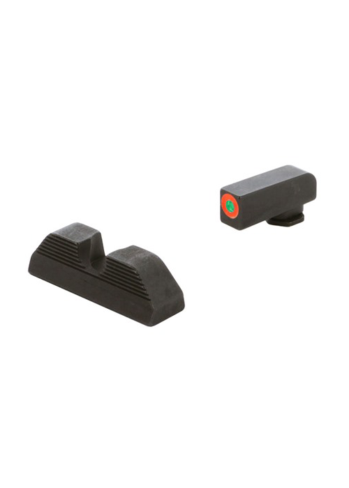 Tritium Visierung mit orangem Korn und U Notch Kimme für Glock Pistolen von Ameriglo