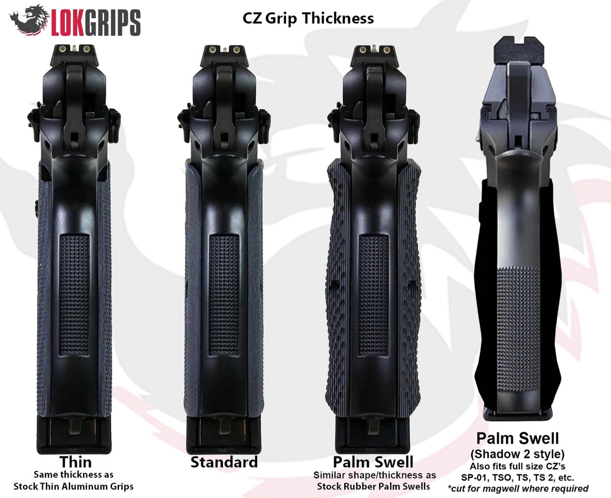 Messing GridLOK Griffschalen (Palm Swell), CZ75 SP-01 | Shadow 2 | Tactical Sports