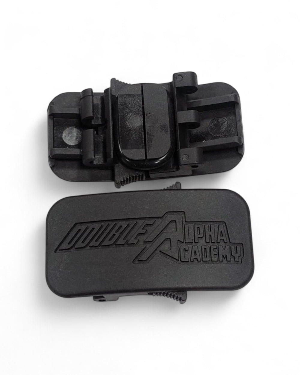 Original Gürtelschnalle mit O-Ring Gummiband für den IPSC Gliedergürtel Lynx von Double Alpha