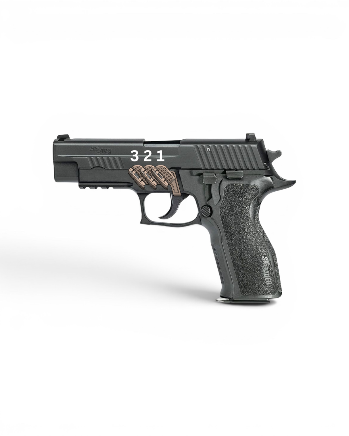 Grip Control faltbare Daumenauflage für die Sig Sauer P226 und P229