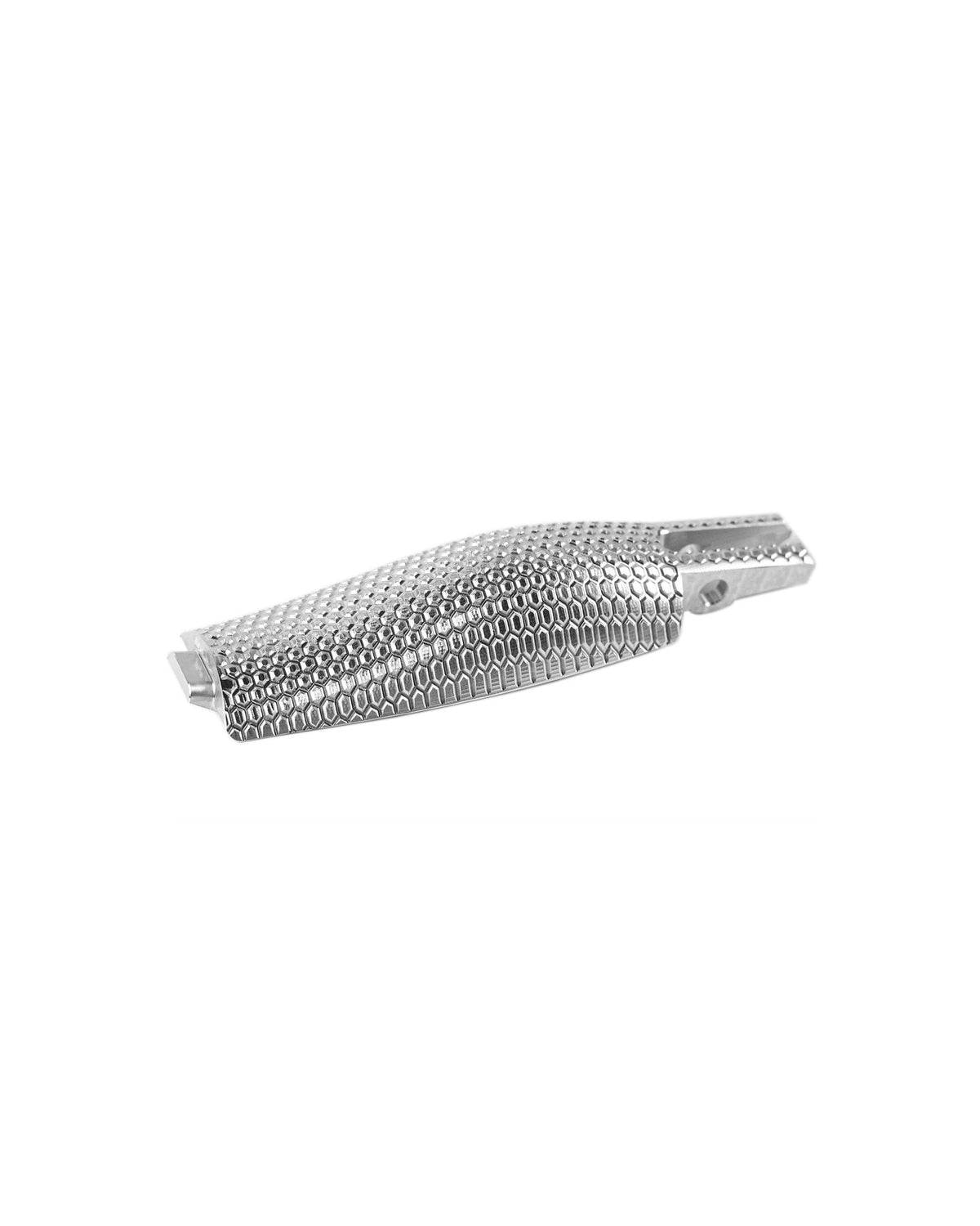 LOK Grips Aluminium Backstrap in Silber für Walther PDP Full Size mit hexagonaler Wabenstruktur aus CNC-gefrästem 6061 Aluminium