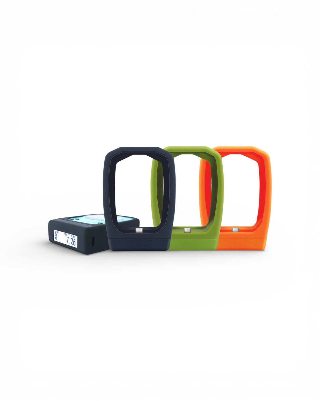 Silikonhuelle mit oben angebrachten Display fuer den Special Pie IPSC Shot Timer