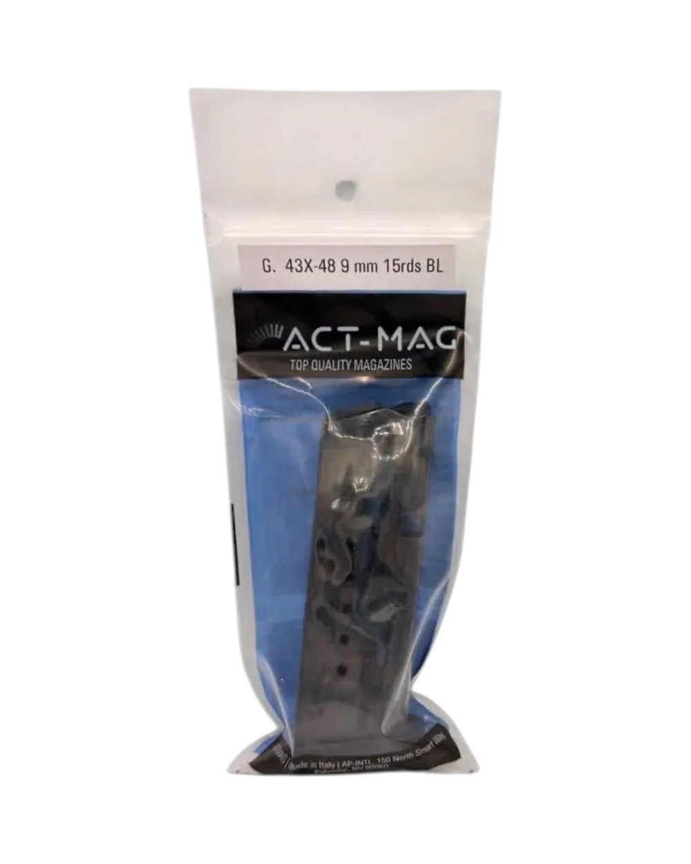 15 Schuss Magazin aus Stahl von ACT-Mag passend für die Glock 43X und Glock 48