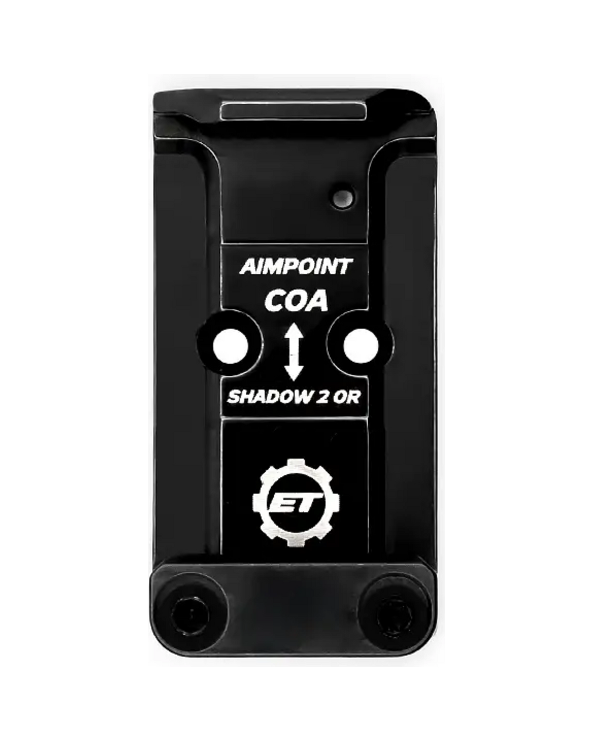 Eemann Tech CZ Shadow 2 OR Adapterplatte für Aimpoint COA - Draufsicht