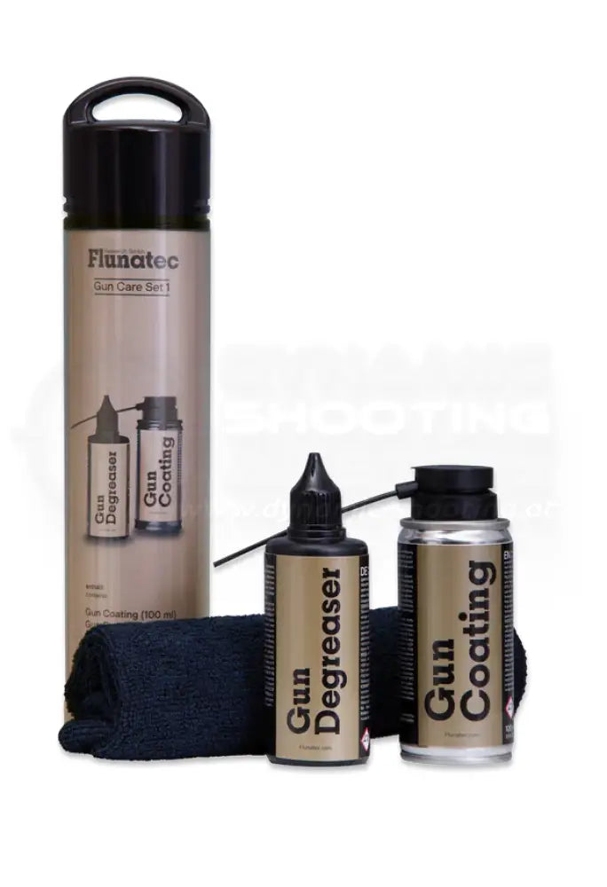 Fluna Tec Waffenreinigungsset mit Öl, Reninigungsmittel und Rienigungstuch