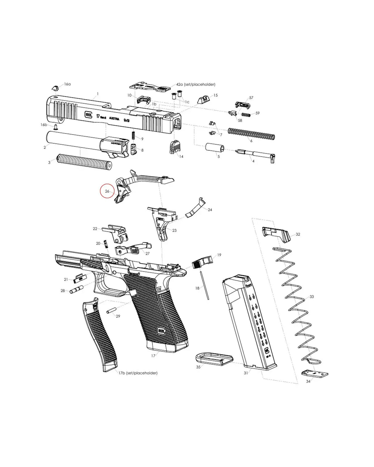 Glock Gen 6 Explosionszeichnung - Position 26