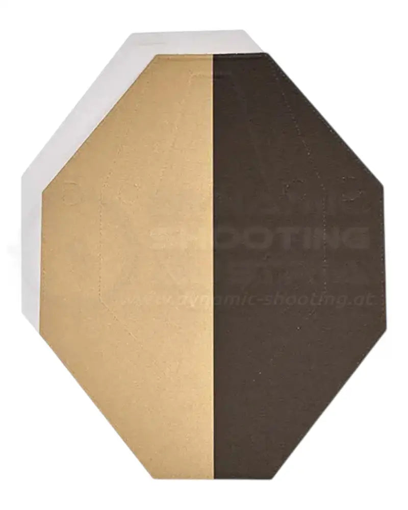 IPSC Target von Eemann Tech mit schwarz bemaltem Hardcover und weißer Wertungszonen für No Shoot Target