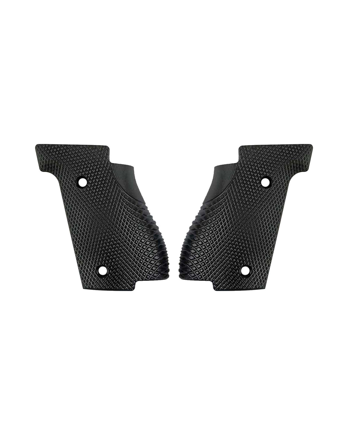 LOK Grips Checkered Griffschalen aus G10 mit Palm Swell Kontur für die Walther PDP Steel Frame in Schwarz