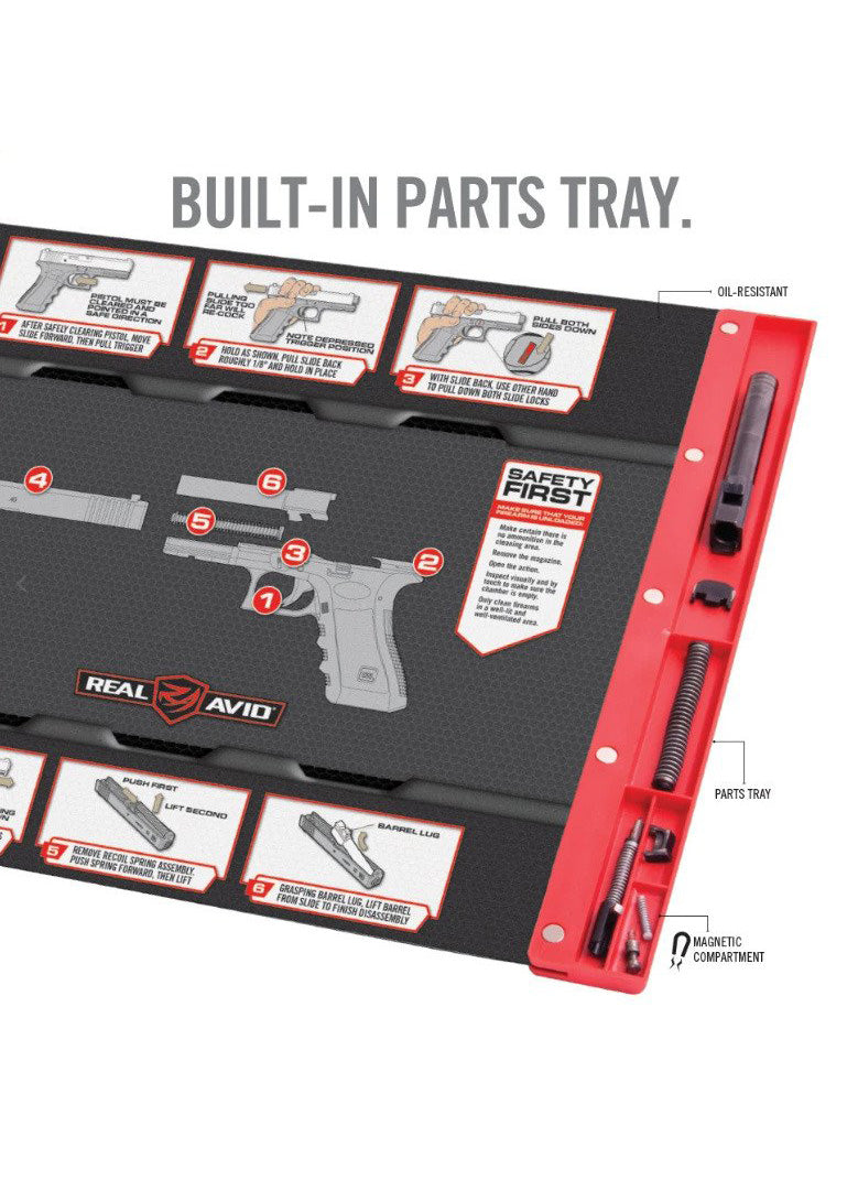 Real Avid Glock Smart Mat Reinigungsmatte mit integrierter Teileablage