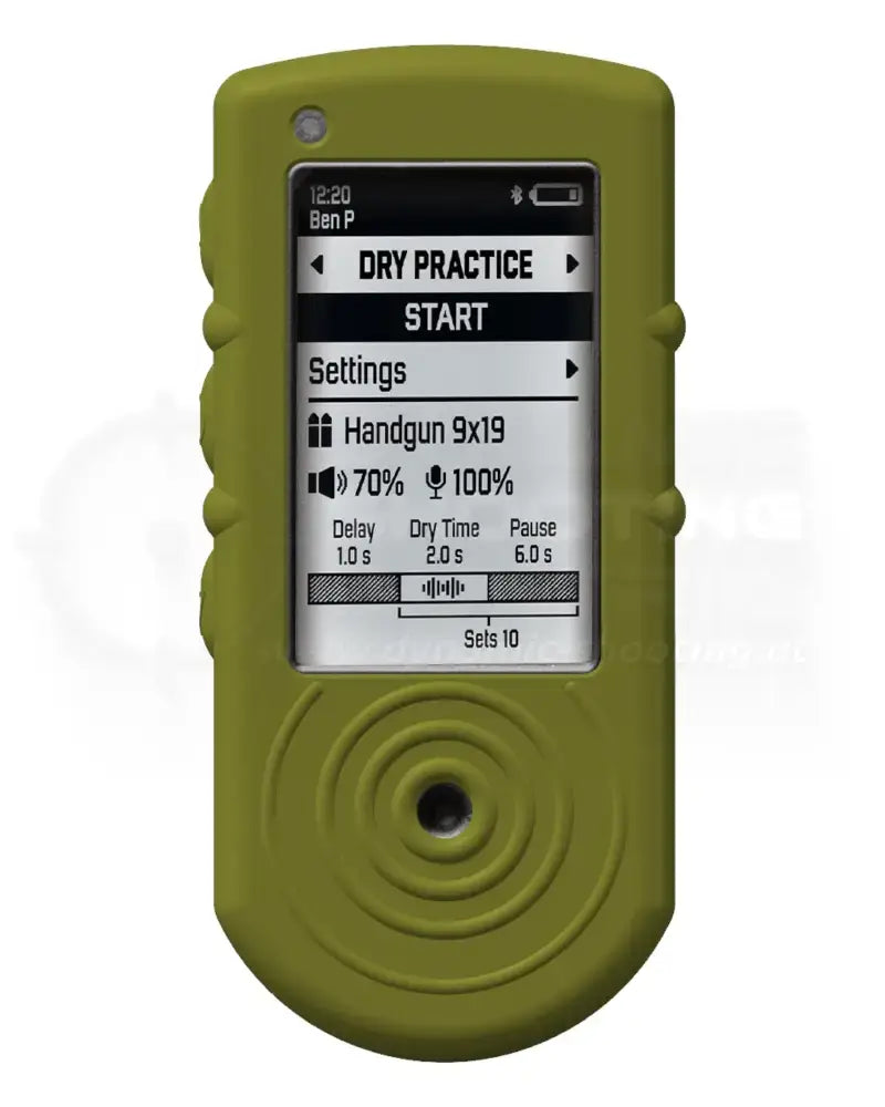 Silikonhülle Case aus Silikon für den SG Timer Go 2 von Shooters Global in Oliv