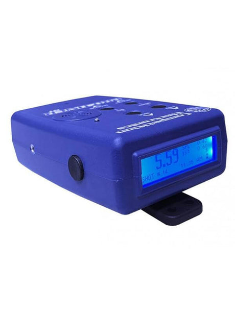 IPSC Shot Timer mit Display oben und Gürtelclip