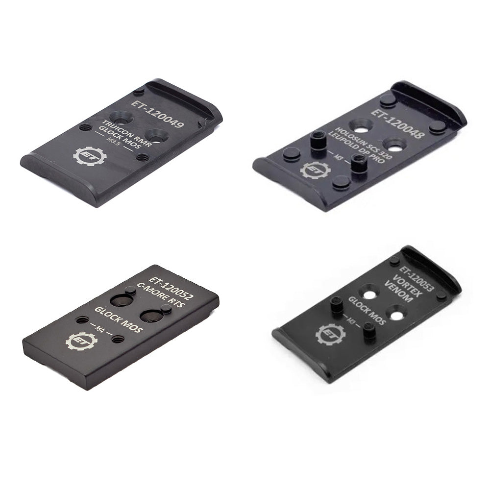 Glock MOS Adapter Platten von Eemann Tech 