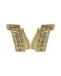 Messing GridLOK Griffschalen, Walther Q5 | Q4 | PDP Compact Steel Frame (Standard) – Raw Brass