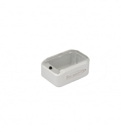 Glock +2 Magazinboden Aluminium für IPSC Standard Box von Toni System in silber