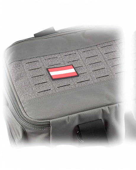 PVC gummierter Klett Austria Patch mit Österreich Flagge 