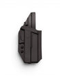 Custom Kydex Holster von Darkdeer Holster passend für Glock 17, Glock 19, Glock 34 und Glock 45 sowie 19X mit montiertem Frame Weight von Toni System - Frontansicht ohne Pistole