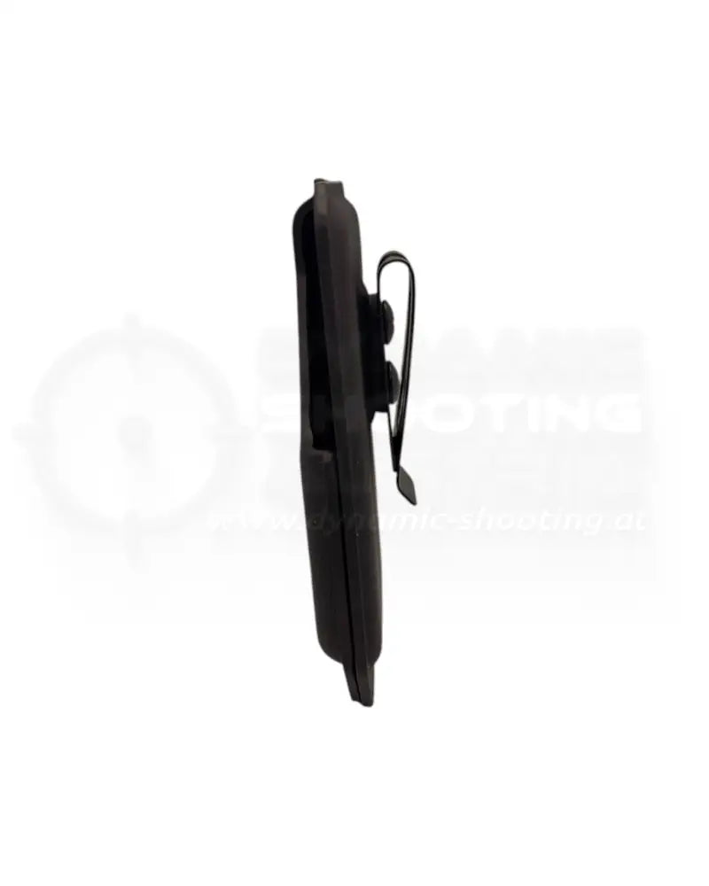 DarkDeer Kydex Ausweishalter mit Gürtelclip in Schwarz – seitliche Ansicht