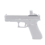 Glock MOS Adapterplatte für Shild RMS und Vector Optics Rotpunktvisierungen montiert, Seitenansicht Glock 17 Gen 5