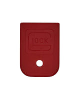 Originaler flacher Glock Kunststoff Magazinboden in Rot