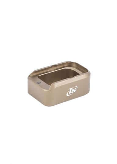Aluminium +2 Magazinboden in Sand Farben passend für Glock Magazine