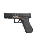 Grip Control Daumenauflage für Glock in FDE - Rechtshand-Ausführung