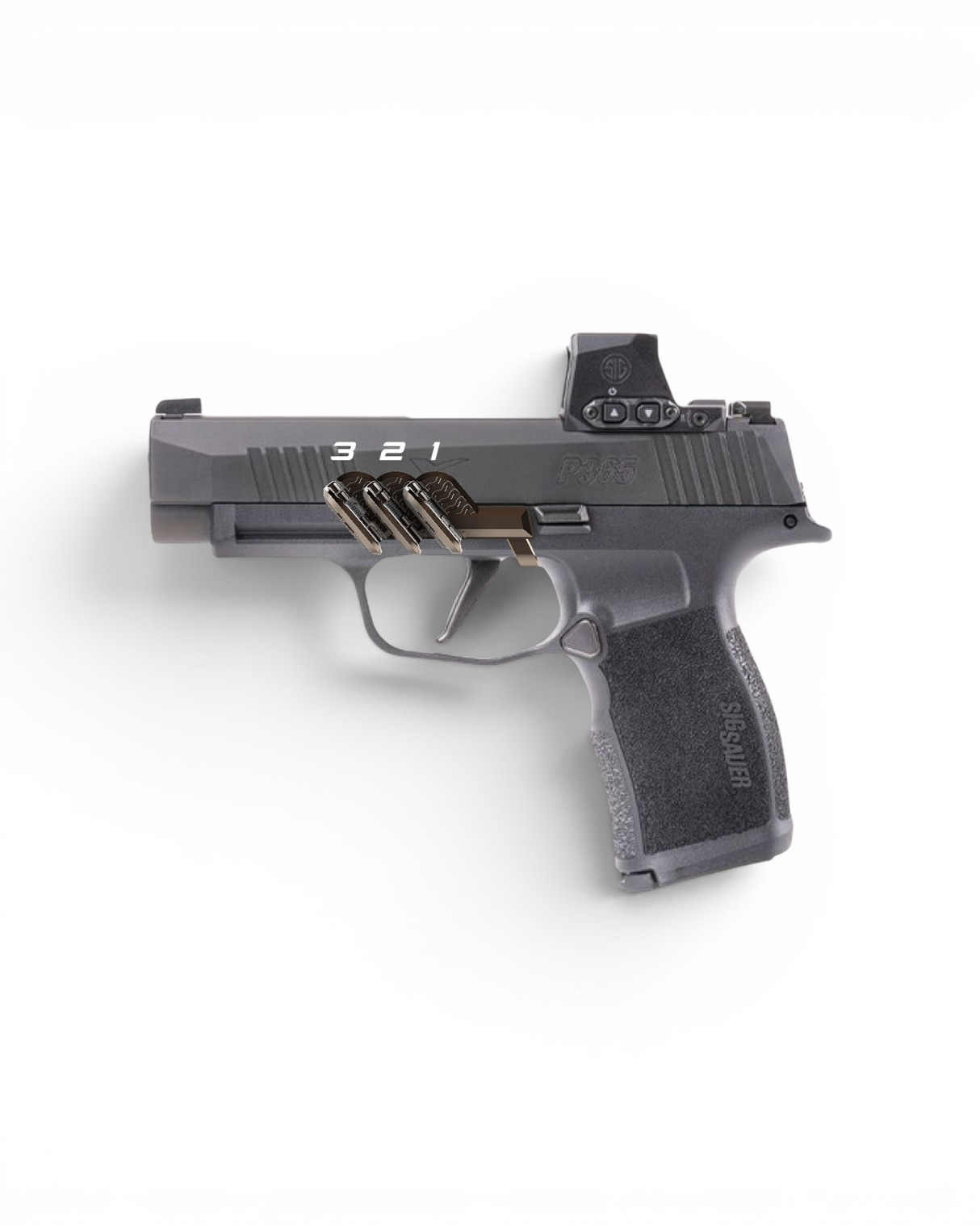 Grip Control faltbare Daumenauflage für die Sig Sauer P365