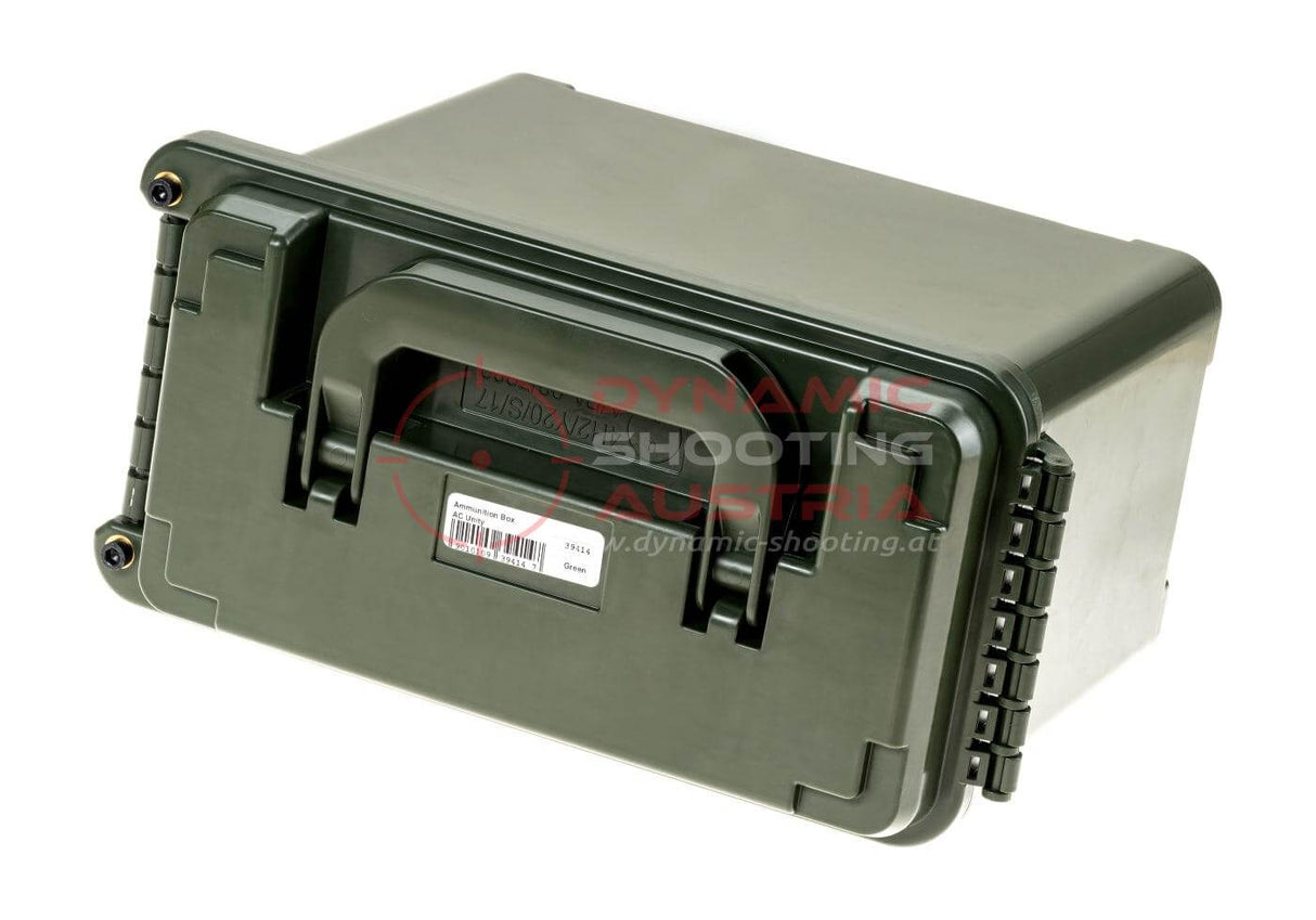 Kunststoff Munitionskiste von AC Unity Munitions Aufbewahrungsbox in Oliv / OD Green