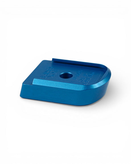 Aluminium Magazinboden für die Walther PDP von LOK Grips in der Farbe Blau