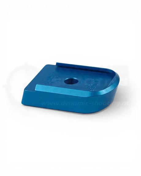 Aluminium Magazinboden für die Walther PDP von LOK Grips in der Farbe Blau