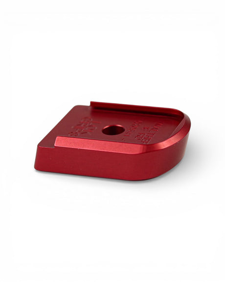 Aluminium Magazinboden für die Walther PDP von LOK Grips in der Farbe Rot