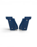 LOK Grips Veloce Griffschalen aus G10 mit rundlicher Palm Swell Kontur für die Walther PDP Steel Frame in Blau Schwarz