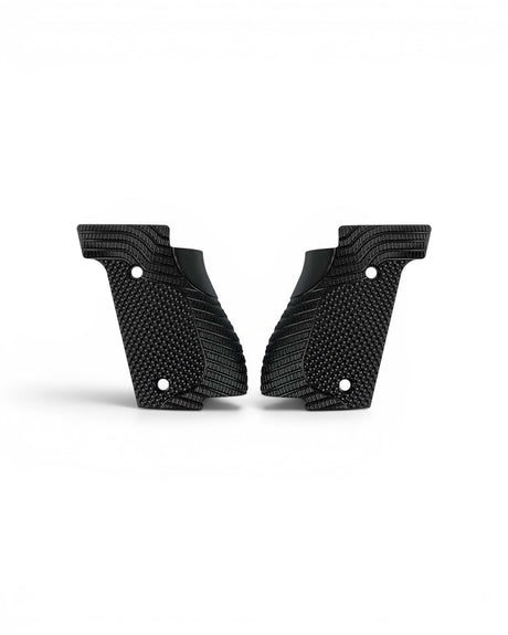 LOK Grips Veloce Griffschalen aus G10 mit rundlicher Palm Swell Kontur für die Walther PDP Steel Frame in Schwarz