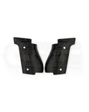 LOK Grips GridLOK Palm Swell Griffschalen aus Aluminium für Walther PDP Steel Frame Full Size in Schwarz – Paar mit aggressiver Kreuzschraffur-Textur