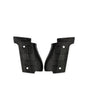 LOK Grips GridLOK Thin Griffschalen aus Aluminium für Walther PDP Steel Frame Full Size in Schwarz – Paar mit aggressiver Kreuzschraffur-Textur