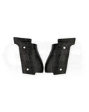 LOK Grips GridLOK Thin Griffschalen aus Aluminium für Walther PDP Steel Frame Full Size in Schwarz – Paar mit aggressiver Kreuzschraffur-Textur