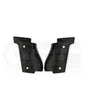 LOK Grips GridLOK Thin Griffschalen aus Aluminium für Walther PDP Steel Frame Full Size in Schwarz – Paar mit aggressiver Kreuzschraffur-Textur
