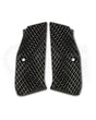 LOK Grips JAWS Palm Swell Griffschalen aus Aluminium für CZ Shadow 2 und SP-01 in Schwarz – Paar mit extrem aggressiver Pyramiden-Zahnung
