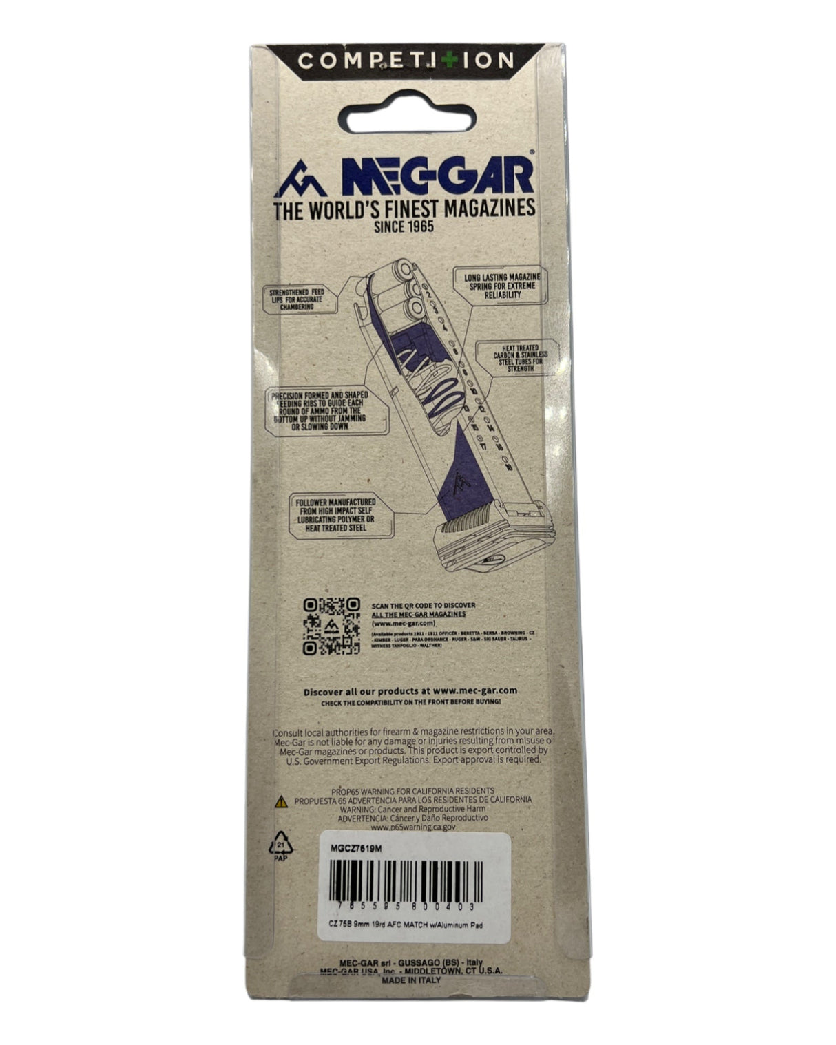 Mec-Gar CZ 75 Magazin - Match (19r)