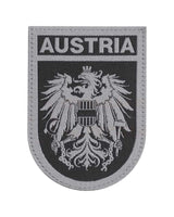 Clawgear Patch Austria Klettpatch in Schwarz-Grau