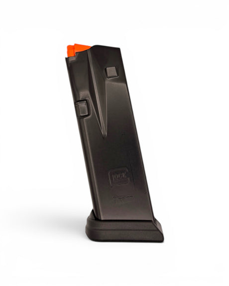 Originales Glock Slimline Magazin aus Stahl mit 15 Schuss Kapazität passend für die Glock 43X und Glock 48