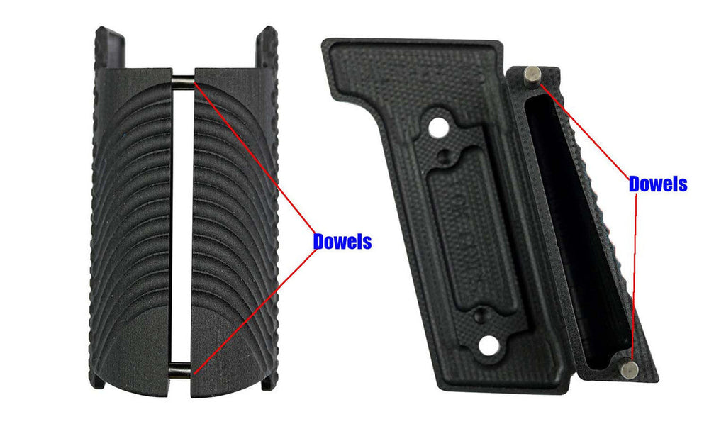 Walther PDP Steel Frame LOK Grips Bogie Groeßenvergleich