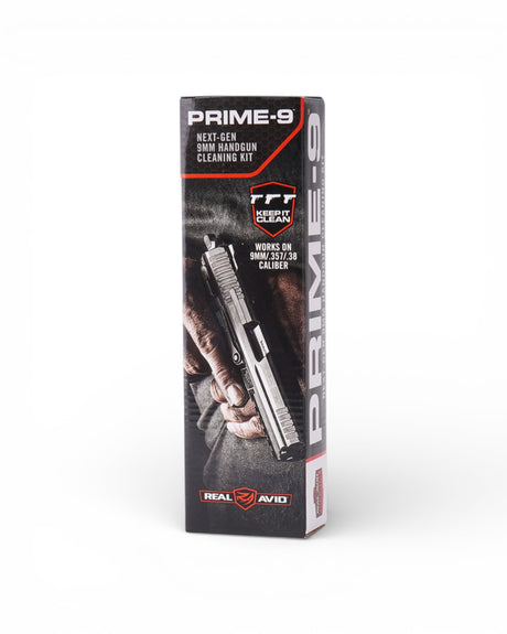 Kurzwaffen Reinigungsset von Real Avid für Handfeuerwaffen wie Pistolen und Revolver im Kaliber 9mm 357 Magnum oder 38 Special