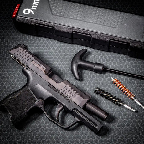 Kurzwaffen Reinigungsset von Real Avid für Handfeuerwaffen wie Pistolen und Revolver im Kaliber 9mm 357 Magnum oder 38 Special