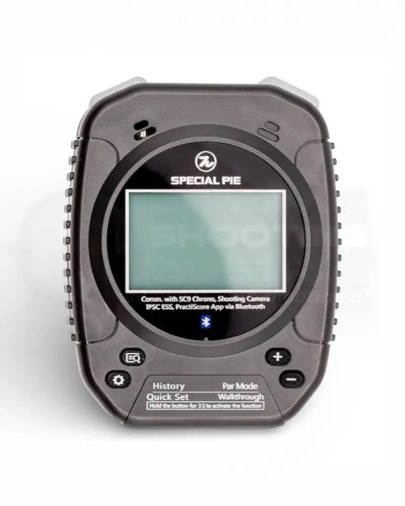 IPSC Shot Timer Special Pie Gen 2 (M1A2+) Frontansicht Farbe Schwarz