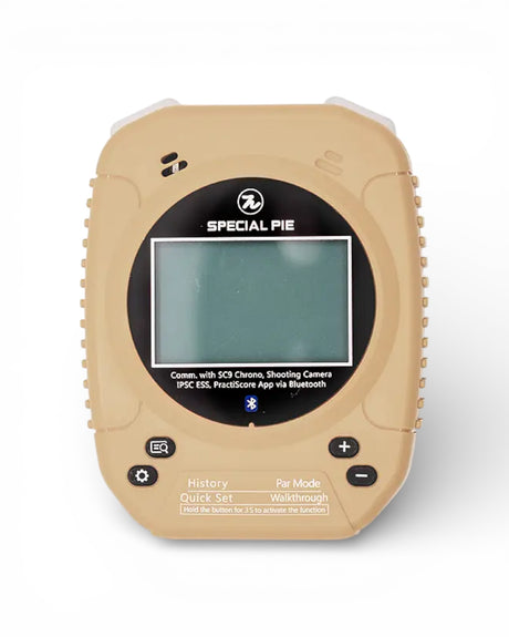IPSC Shot Timer Special Pie Gen 2 (M1A2+) Frontansicht Farbe Khaki
