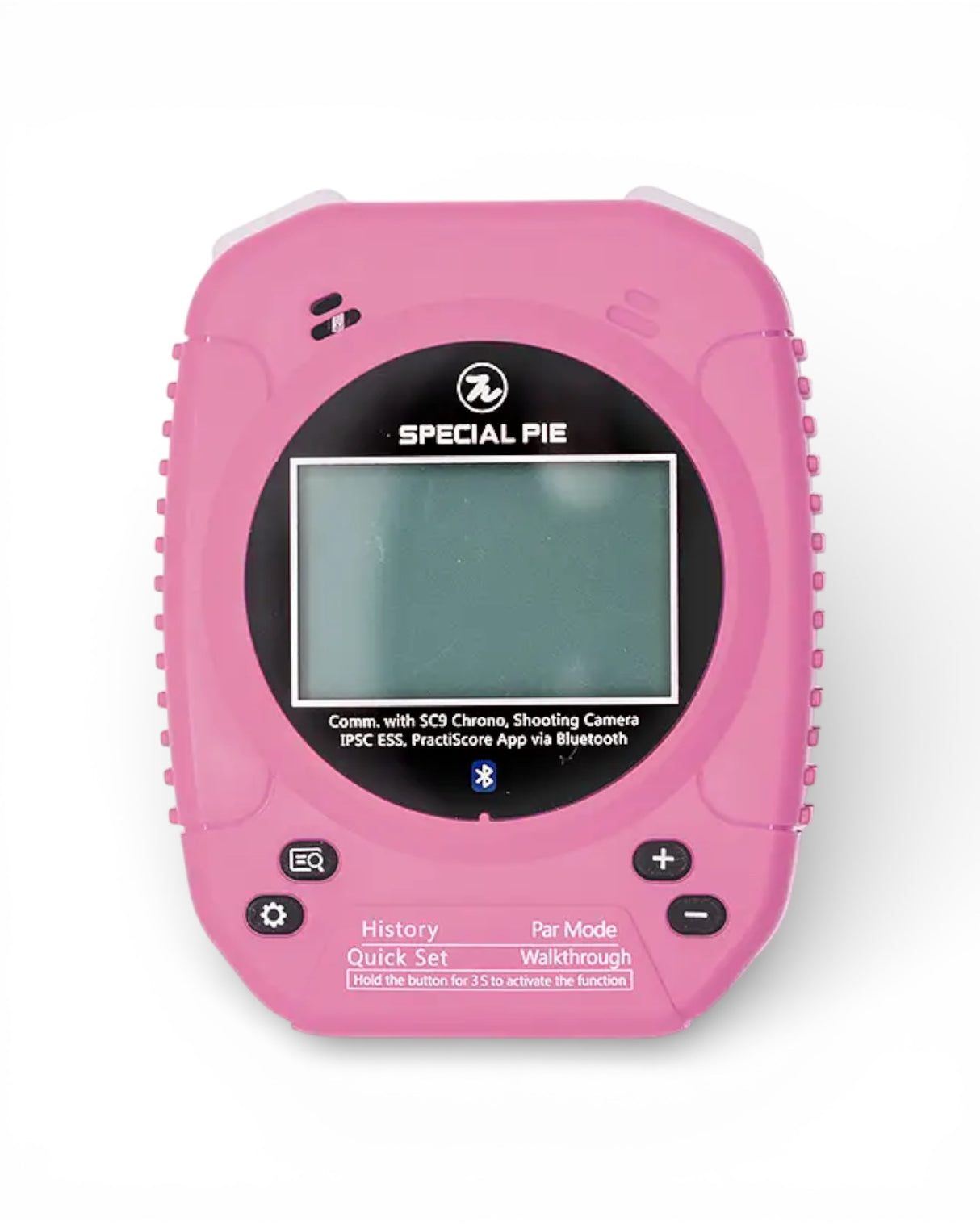 IPSC Shot Timer Special Pie Gen 2 (M1A2+) Frontansicht Farbe Pink Rosa