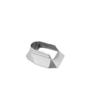 Toni System Open Magazintrichter aus Aluminium für CZ 75 Tactical Sport und CZ TS2, silber eloxiert, Vorderansicht – IPSC Open Division