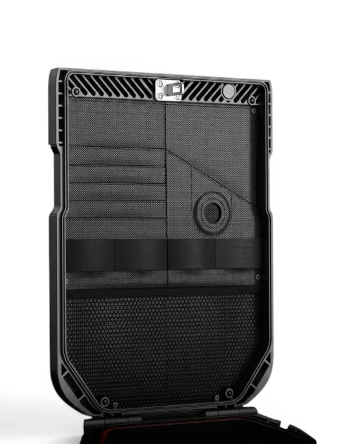 Vaultek LifePod 20 biometrischer Fingerprint Safe Deckel mit Kartenfaechern und Airtag 